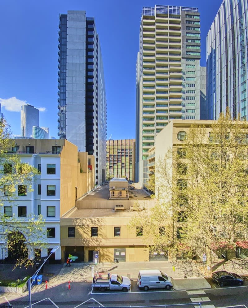 The site at 540 Flinders Street which was previously earmarked for two hotel towers.