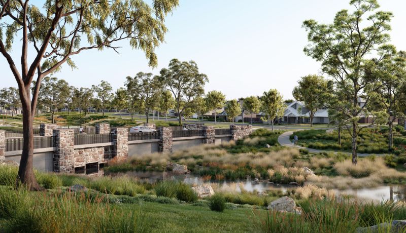 An artist's impression of the Greenvale subdivision north of Melbourne.