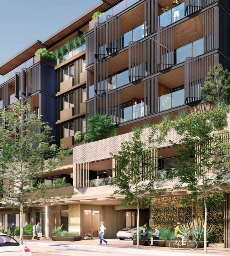 The project on 87 and 89 Broadway in Nedlands is only a short walk away from the University of Western Australia's main campus.