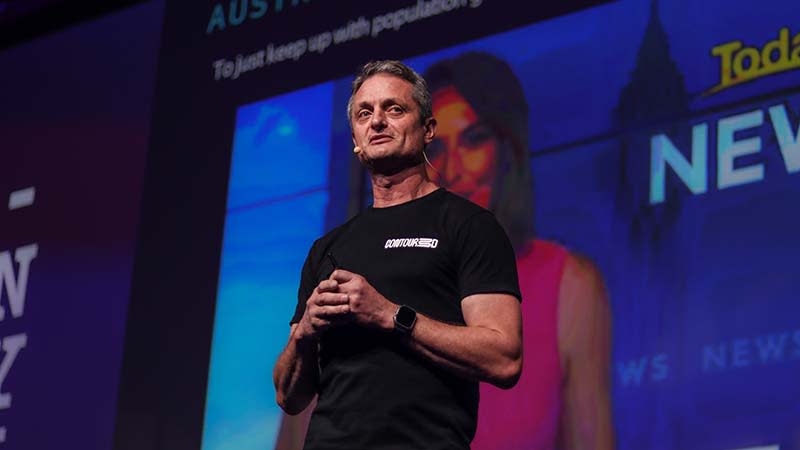 Contour3D founder Nick Holden speaking at Urbanity25