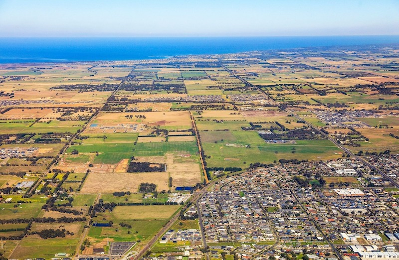 The 26ha site east of Geelong Stockland recently acquired for a new masterplanned land lease community.