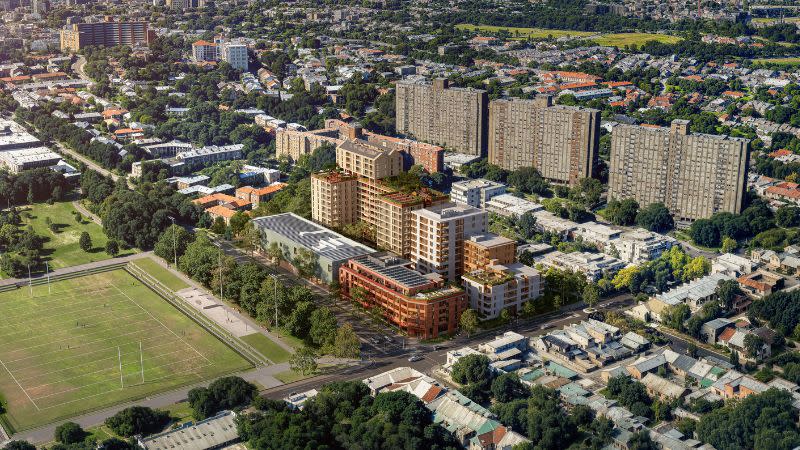 Redfern Bridge Housing aerial view