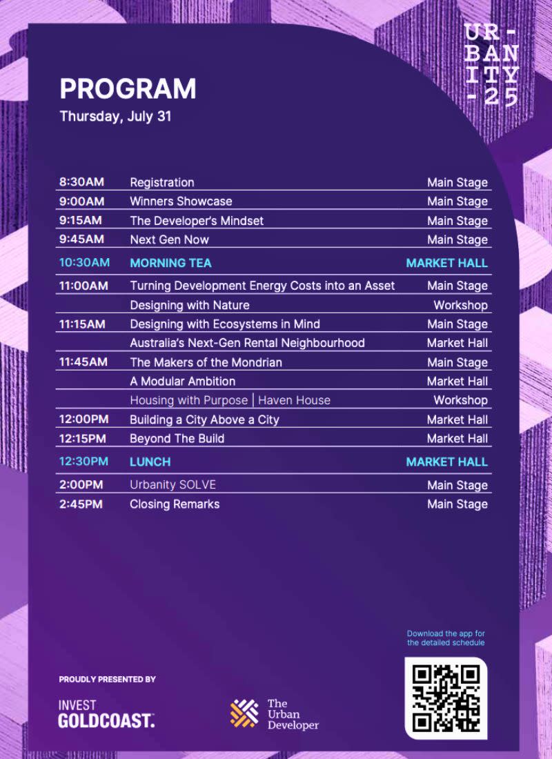 Urbanity Day Two schedule