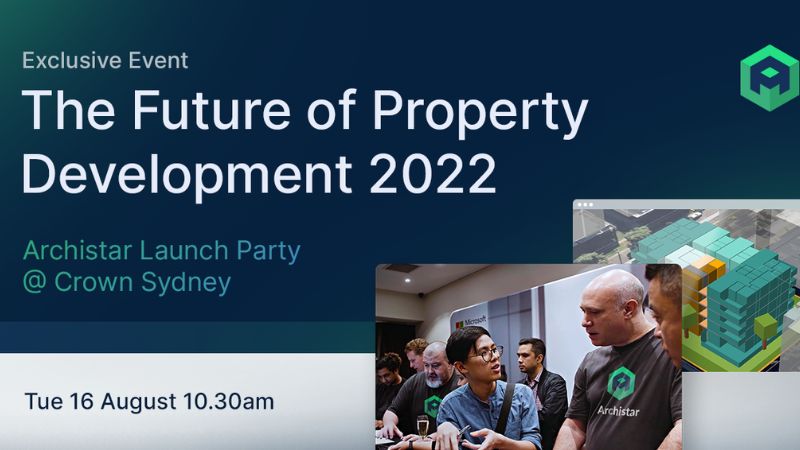 Promotional graphic for a future of property event