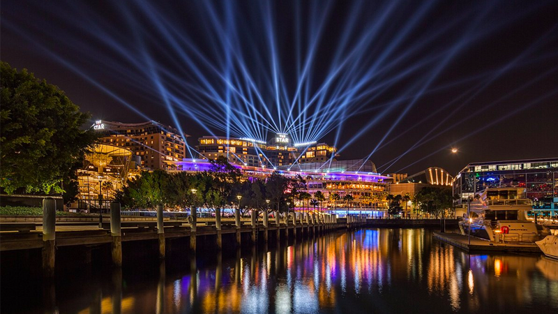 Image of The Star Pyrmont outside at night