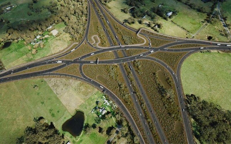 A render of possible upgrades to an interchange on Picton Road