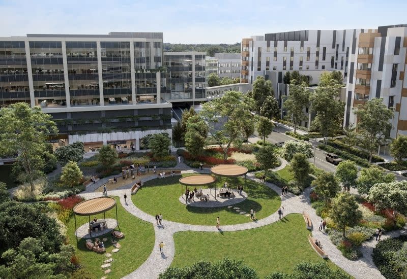 New Epping Medical will overlook public open space within Riverlee’s broader 51ha redevelopment at 215 Cooper Street, Epping.