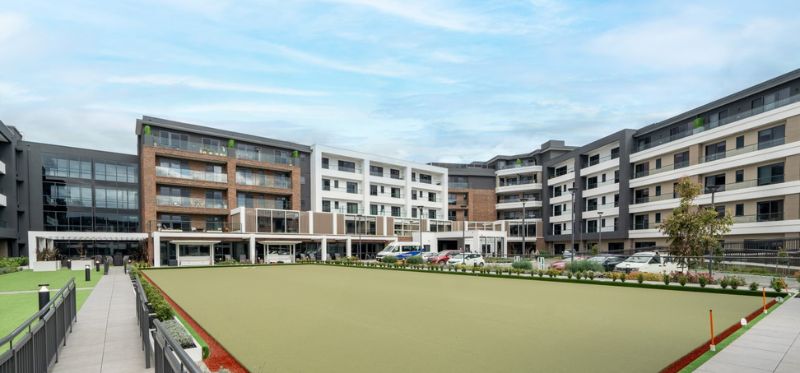 Ryman's John Flynn village includes 174 independent apartments, 89 serviced apartments, and a 114-bed aged care centre.