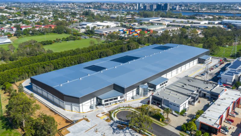 An aerial picture of CityPort, a cold storage facility built by Hale at Morningside in Brisbane.