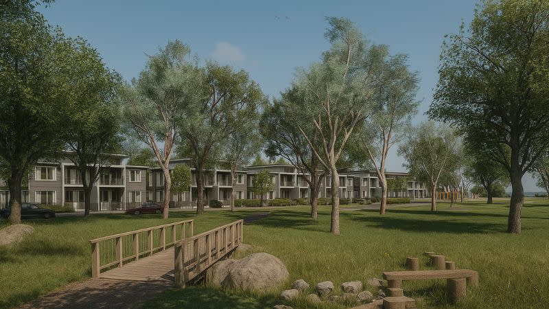 A rendering of part of the Charmhaven project by Third.i on NSW's Central Coast between Pacific Highway and Arizona Road.