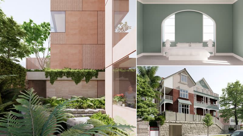 Renders of the project at 12A Carabella Street in Kirribilli.