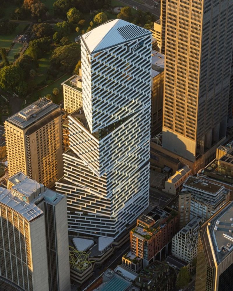 Upon completion, refurbishing Sydney's Quay Quarter Tower saved about 12,000 metric tons of embodied carbon.  Photo Credit: Dexus