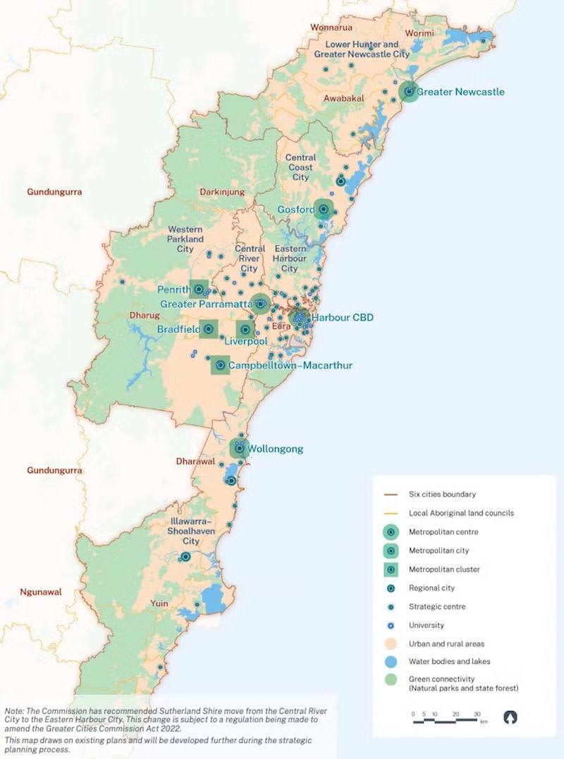 six city region nsw