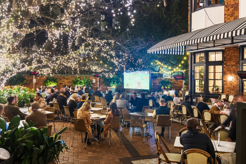 The Oaks Hotel's beer garden was first opened in the late 1950s.