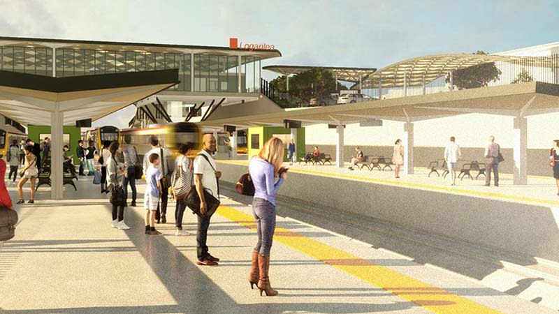 Loganlea's new station platform design