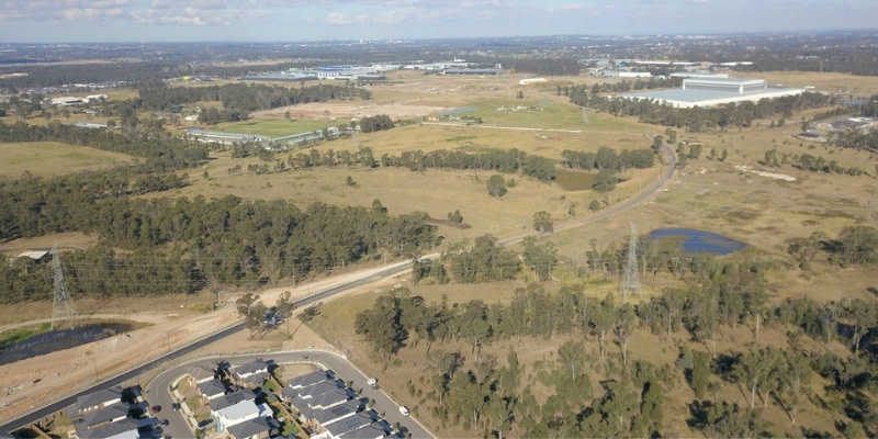 An aerial photograph of the Marsden Park area.