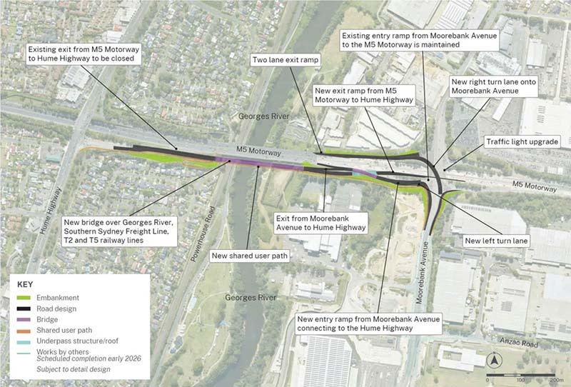 M5 motorway upgrade map