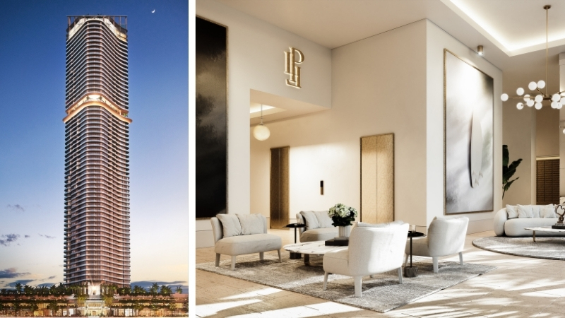 Renders of Gurner's planned 65-level Aquia tower, the first stage of the developer's four-tower La Pelago luxury resort precinct in Surfers Paradise.