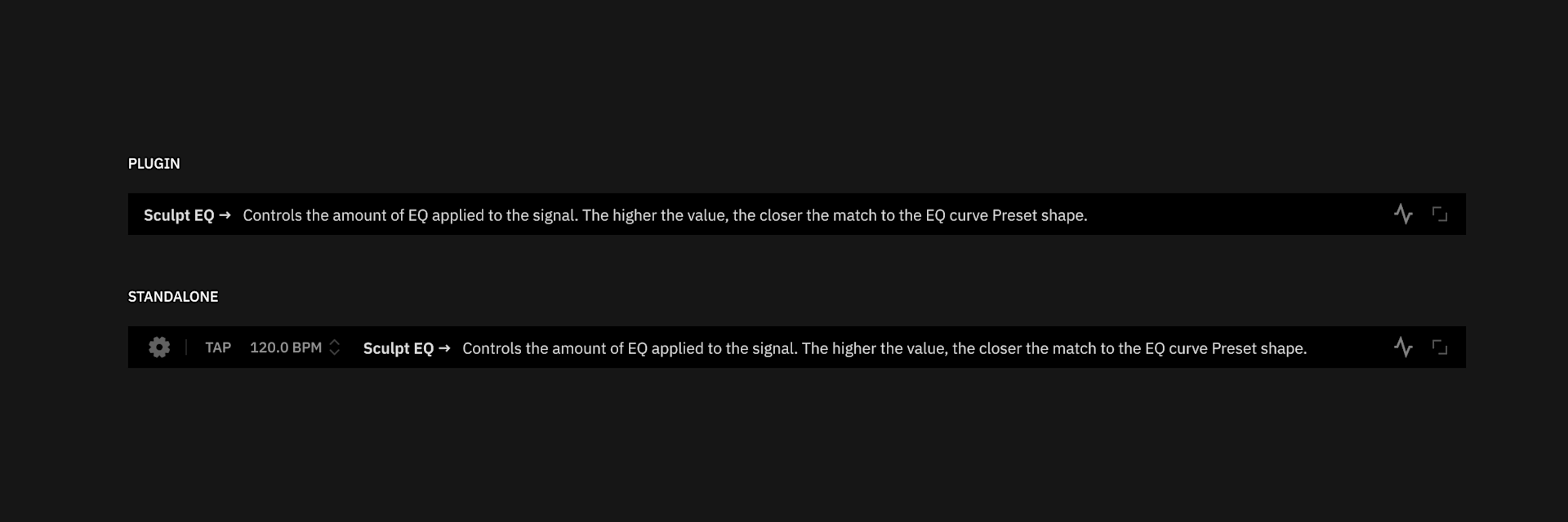 Footer for Plugin and Standalone versions of Mantra