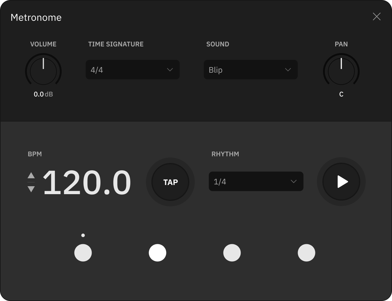 Metronome window