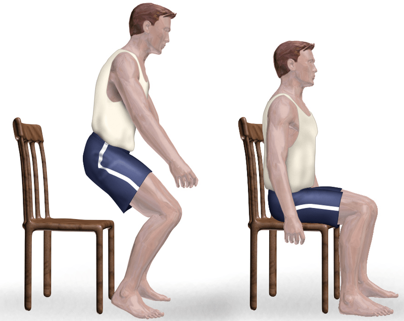 chair squats for elderly