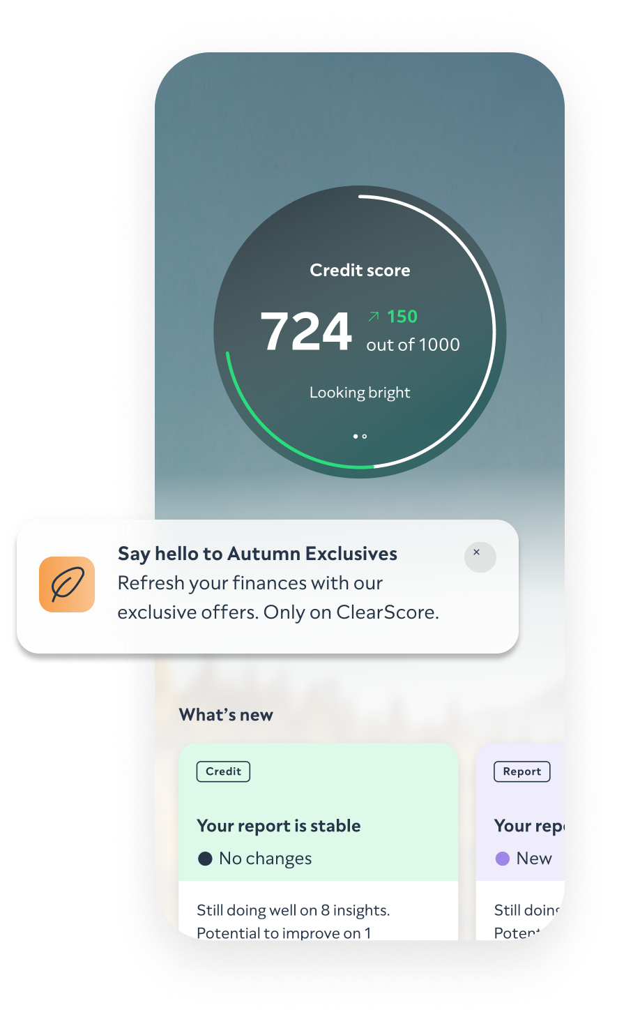 Image of Autumn Exclusives tag on ClearScore app 