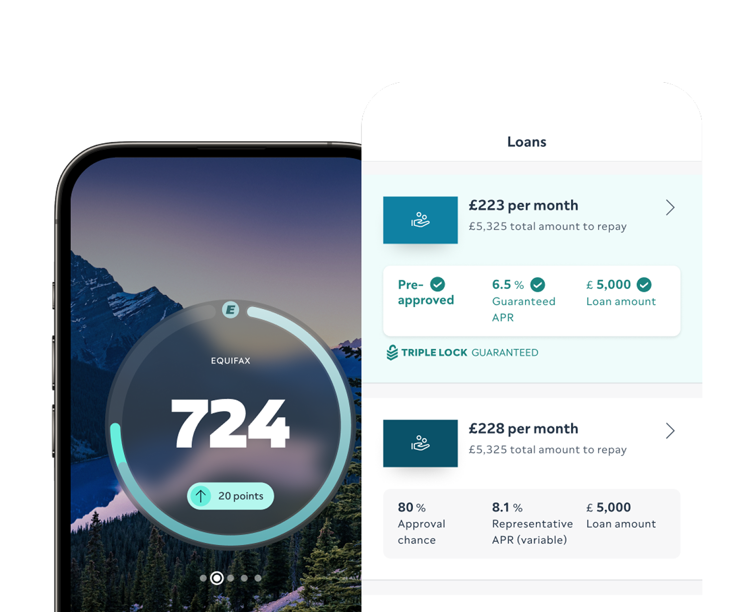 ClearScore Loans Marketplace Panel