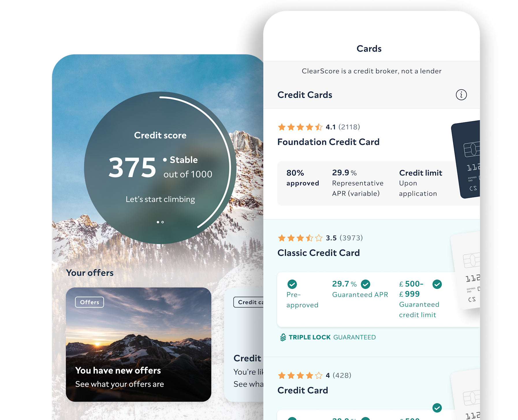 Credit Cards for Bad Credit Find and Apply Today ClearScore GB