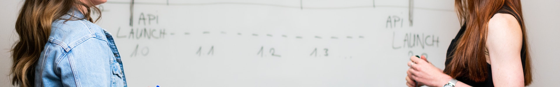 Tow people discussing one-to-one