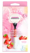 Venus Comfortglide Strawberry V Edition Razor 1ct