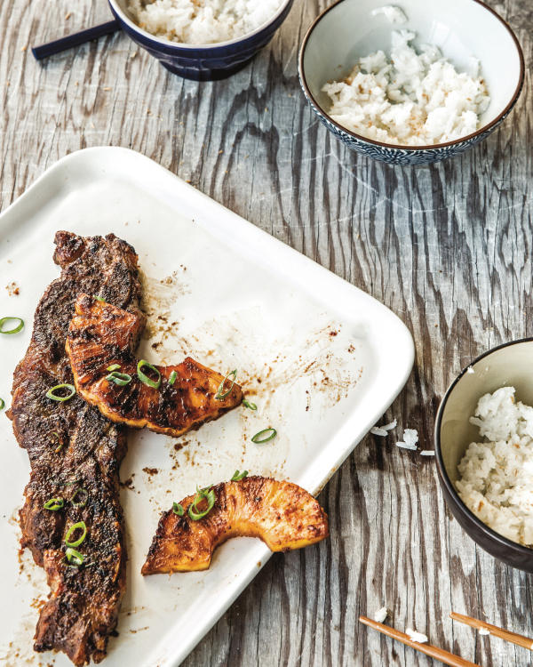 pineapple-grilled short ribs