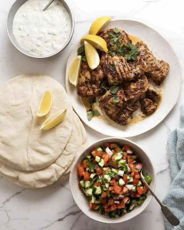 greek chicken gyros wrap