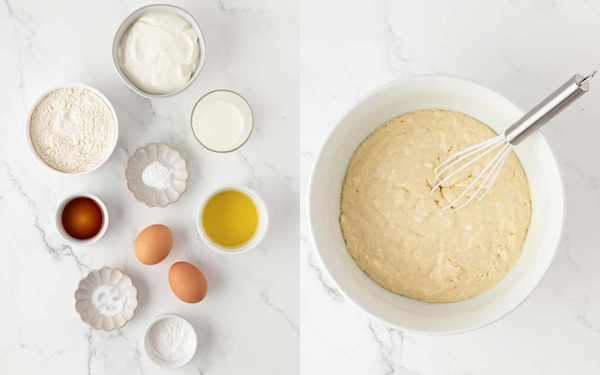 fluffy greek yogurt pancakes