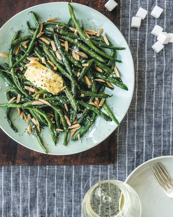 buttery glazed green beans