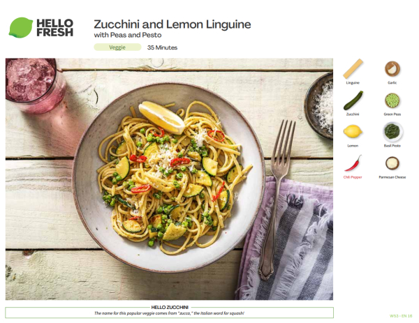 zucchini and lemon linguine