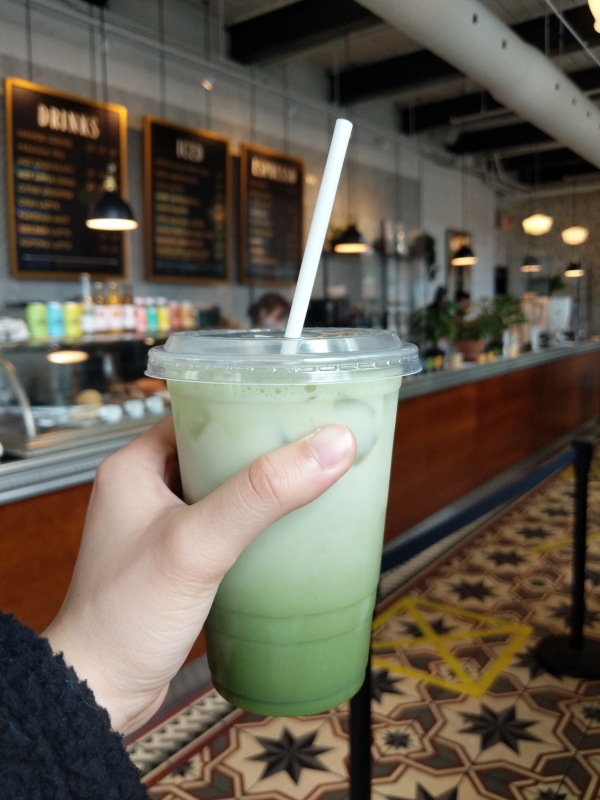 iced matcha latte