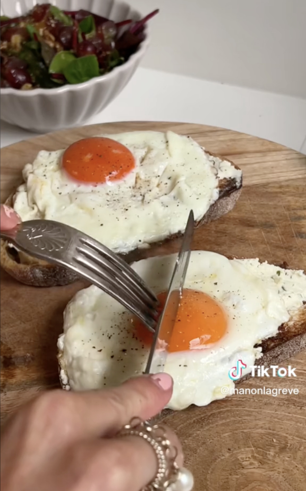 boursin eggs on toast