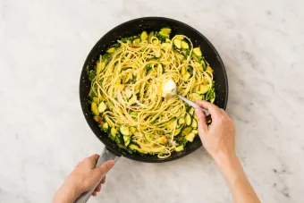 zucchini and lemon linguine