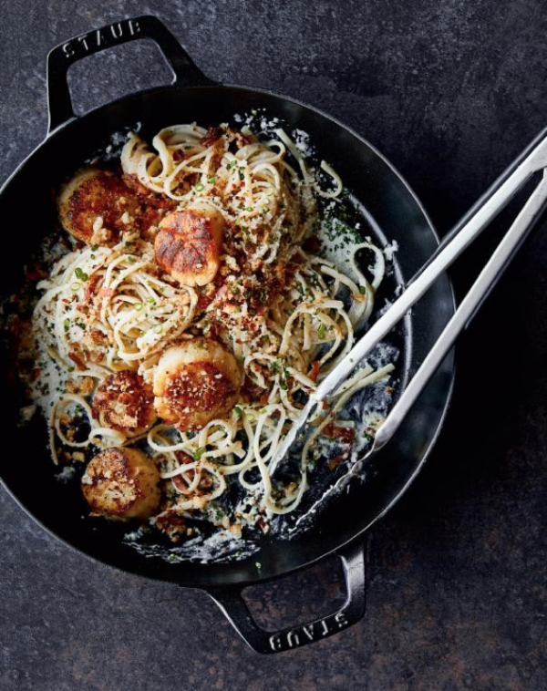 scallop linguine