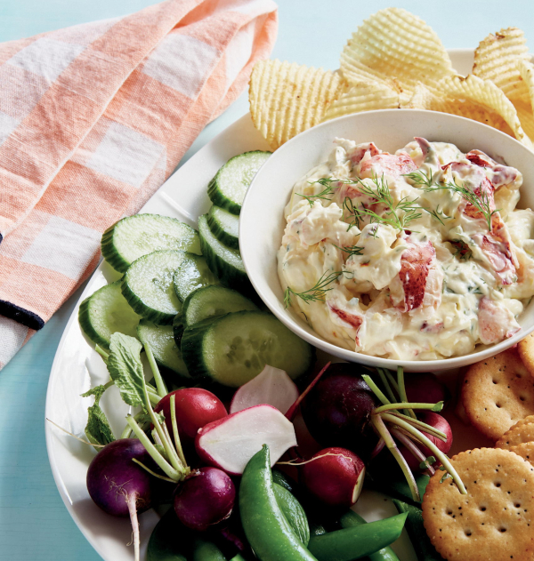 herbed lobster and saffron dip