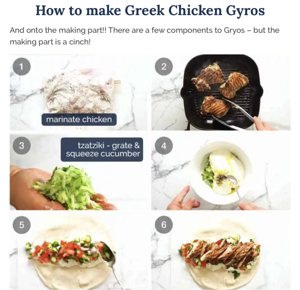 greek chicken gyros wrap