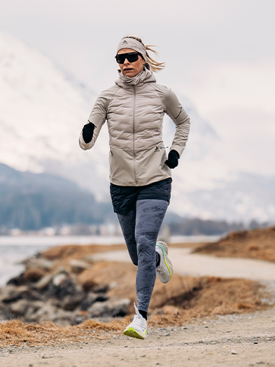 Winter running jackets - women running 