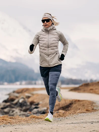 Winter running jackets - women running 