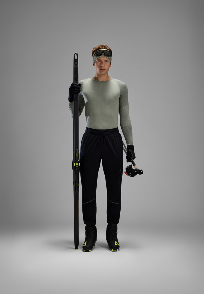 PW seamless base layer for cross-country skiing