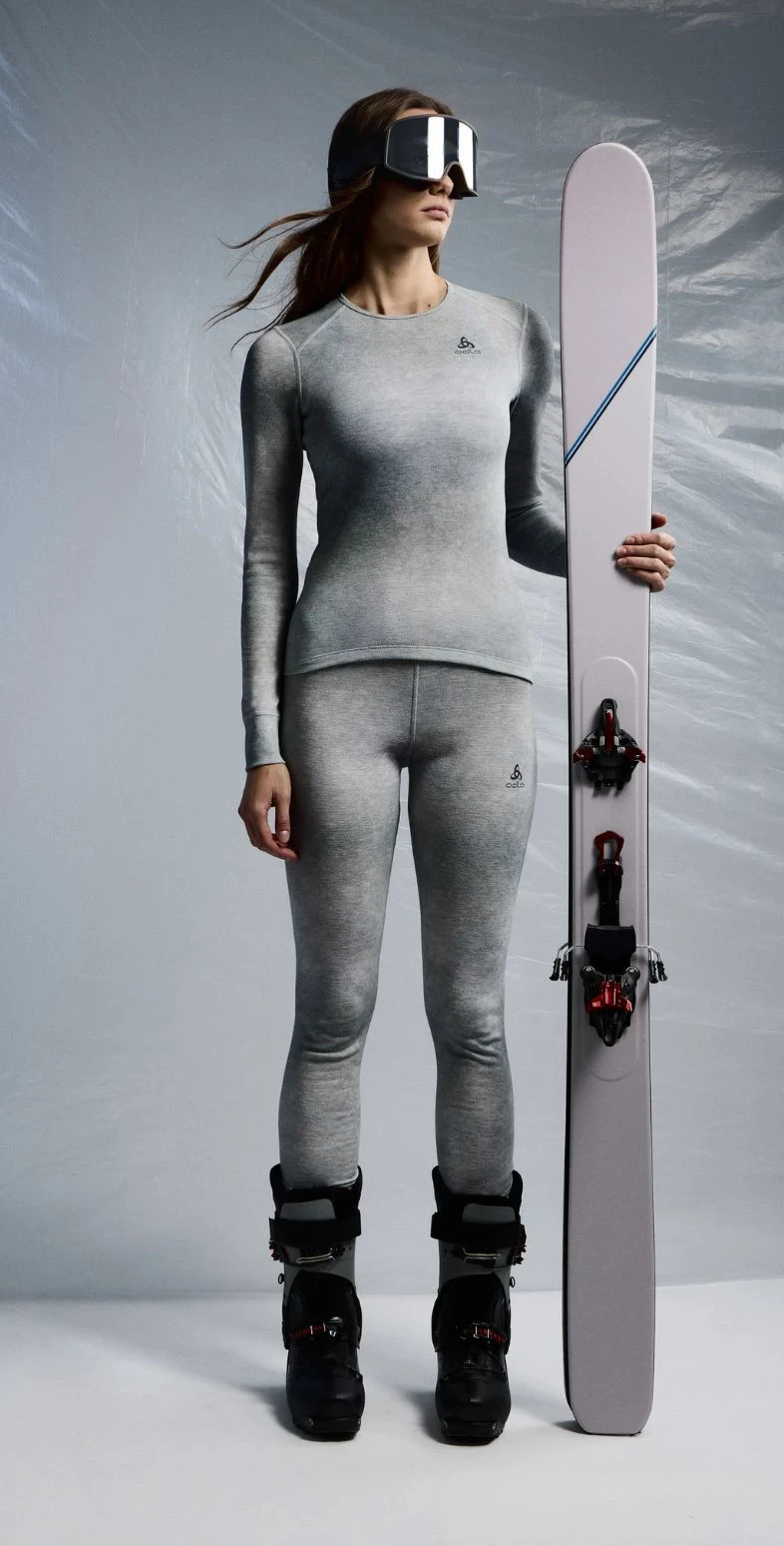 Odlo x POW Collective Voices Active Warm print base layer bottoms image