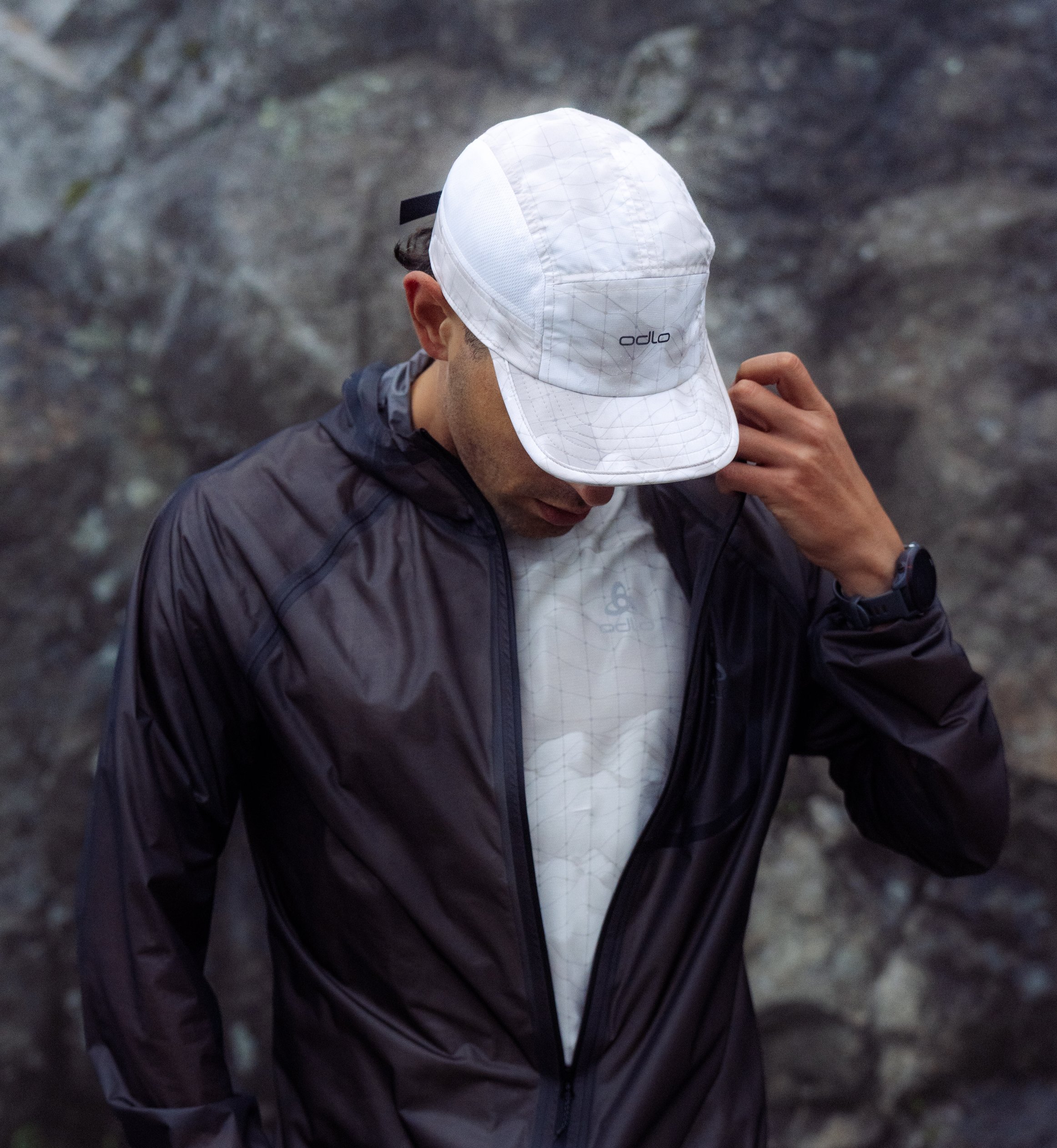 SS26 Half width tout grid Summer Running Guide Accessories cap