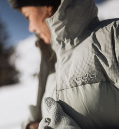 FW25 Half tout grid down jacket 