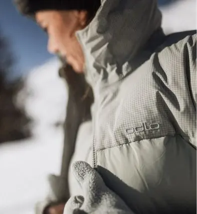 FW25 Half tout grid down jacket 