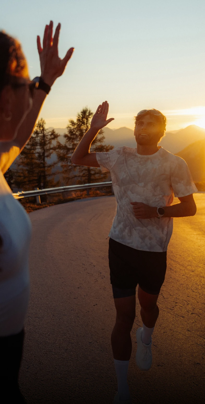 SS26 Friends & Family Promotion April friends running together hero banner