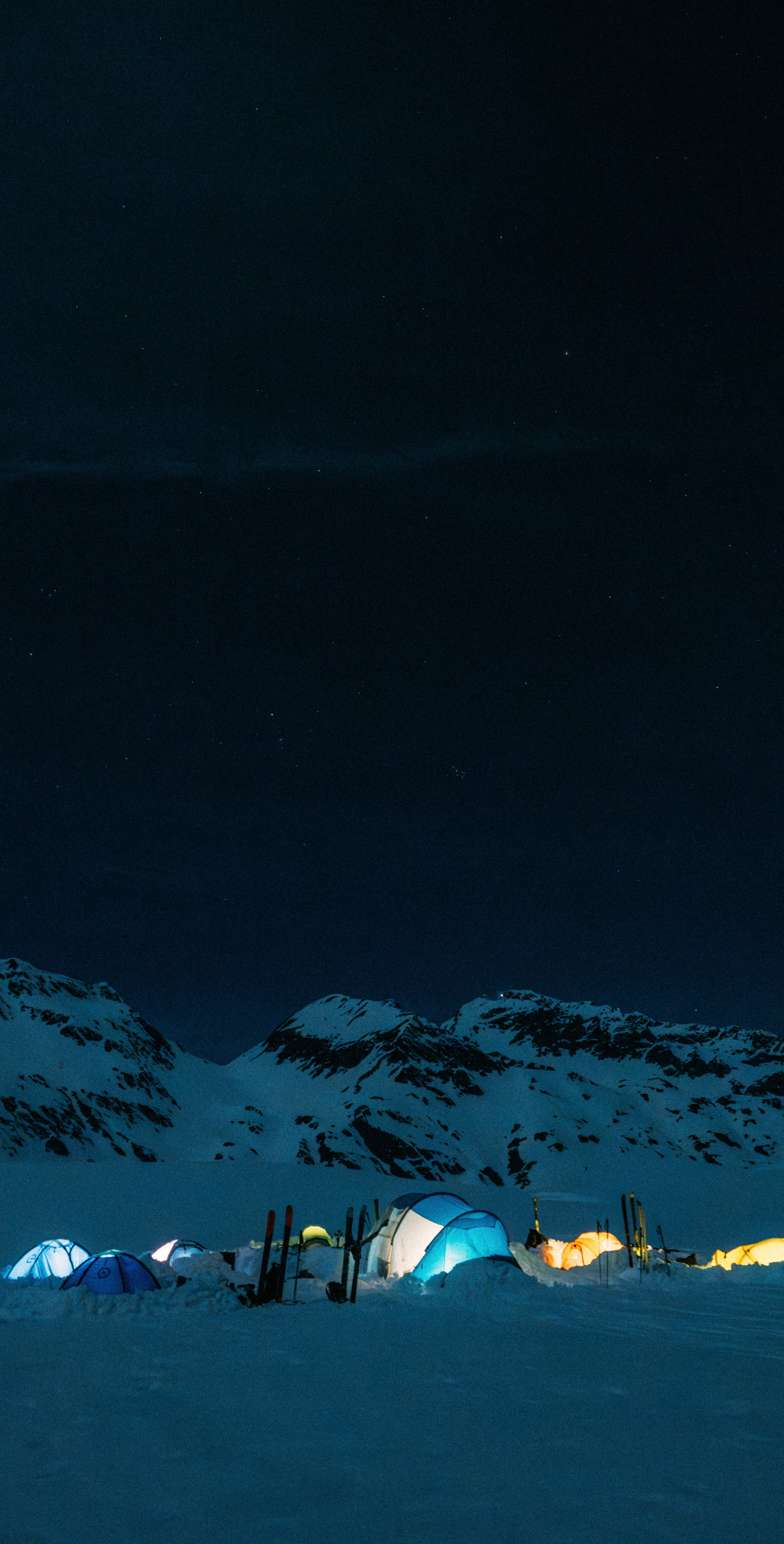 FW25 Explore landing page hero ski & snow base camp image 